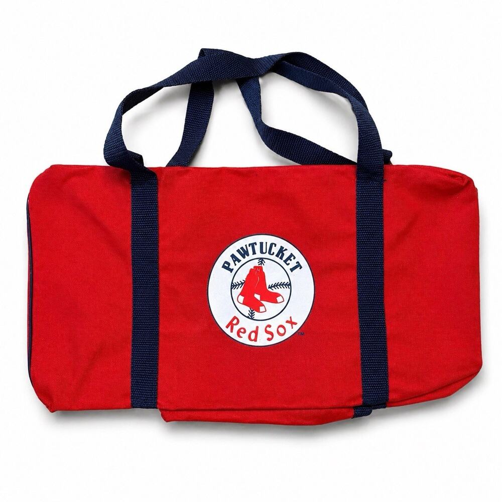 Pawtucket Red Sox USA Baseball Tote Duffle Bag Boston Red Sox Pawsox NWOT 15 In.